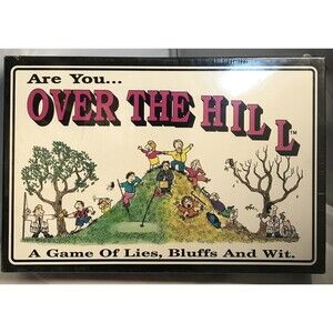 Are You ... OVER THE HILL - A Game of Lies, Bluffs and Wit Board Game * NEW